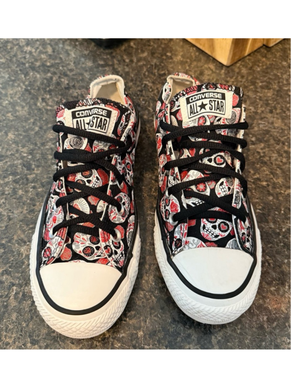 Converse Chuck Taylor All Star Low Top Sugar Skull Print Sneakers